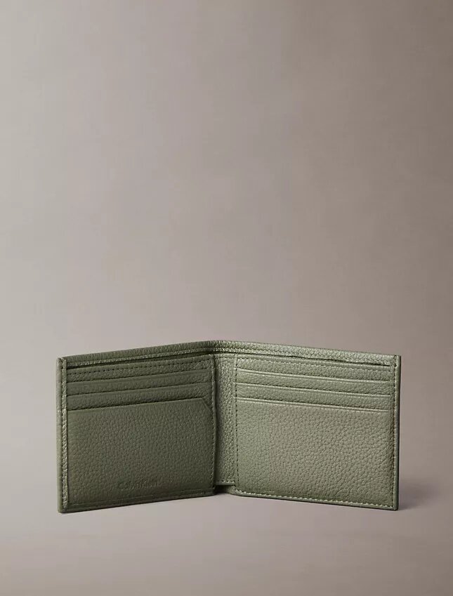 Pebble Grain Leather Bifold Wallet Pebble Grain Leather Bifold Wallet