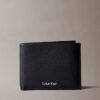 Pebble Grain Leather Trifold Wallet with Coin Pouch Pebble Grain Leather Trifold Wallet with Coin Pouch