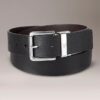 Pebbled Leather Reversible Belt