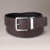 Pebbled Leather Reversible Belt