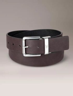 Pebbled Leather Reversible Belt