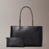 Perforated Emblem Logo Tote Bag Perforated Emblem Logo Tote Bag
