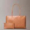 Perforated Emblem Logo Tote Bag Perforated Emblem Logo Tote Bag