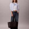 Perforated Emblem Logo Tote Bag Perforated Emblem Logo Tote Bag