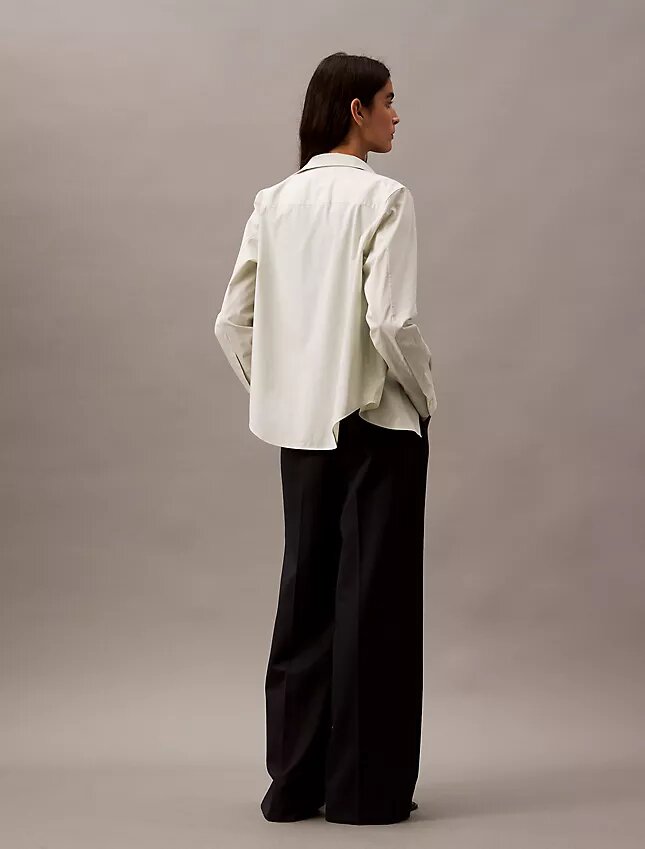 Pinstripe Crepe Wide Leg Trouser Pinstripe Crepe Wide Leg Trouser