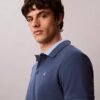 Pique Colorblock Collar Polo Shirt