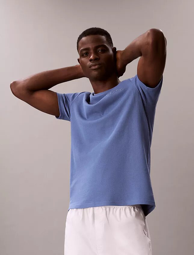 Pique Crewneck Sleep T-Shirt Pique Crewneck Sleep T-Shirt