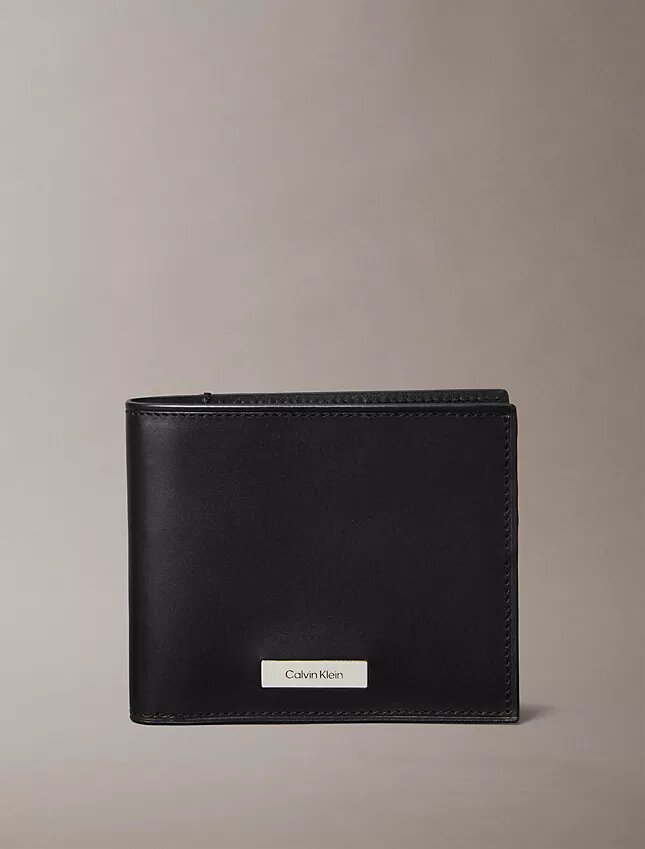 Plaque Logo Bifold Wallet Plaque Logo Bifold Wallet