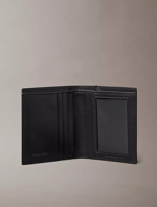 Plaque Logo Slim Bifold Wallet Plaque Logo Slim Bifold Wallet