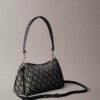 Pleat Monogram Logo Shoulder Bag Pleat Monogram Logo Shoulder Bag