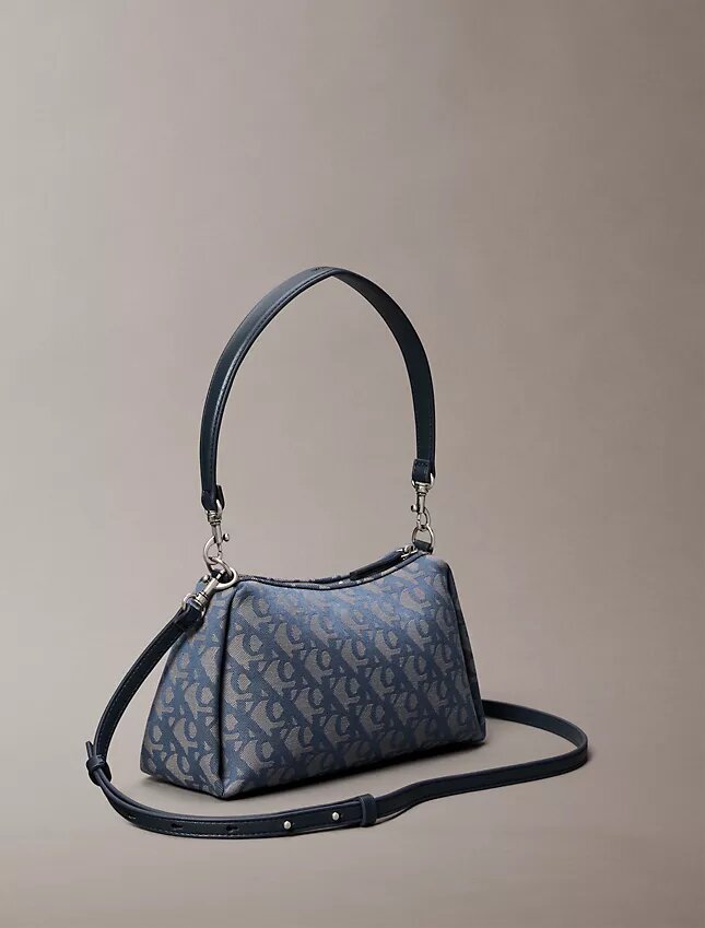 Pleat Monogram Logo Shoulder Bag Pleat Monogram Logo Shoulder Bag