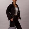 Pleat Monogram Logo Shoulder Bag Pleat Monogram Logo Shoulder Bag