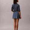 Pleated Denim Mini Skirt Pleated Denim Mini Skirt