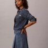 Pleated Denim Mini Skirt Pleated Denim Mini Skirt