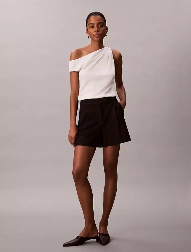 Pleated Tailored Shorts Pleated Tailored Shorts