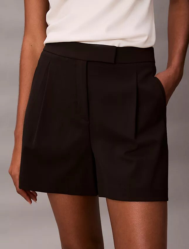 Pleated Tailored Shorts Pleated Tailored Shorts