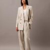 Pleated Wool Gabardine Blend Trouser Pleated Wool Gabardine Blend Trouser