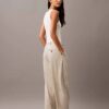 Pleated Wool Gabardine Blend Trouser Pleated Wool Gabardine Blend Trouser