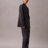 Pleated Wool Gabardine Blend Trouser Pleated Wool Gabardine Blend Trouser