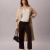 Ponte Cropped Flared Pants