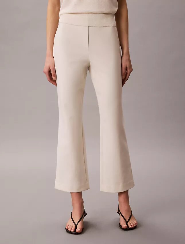 Ponte Cropped Flared Pants Ponte Cropped Flared Pants