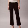 Ponte Cropped Flared Pants