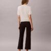 Ponte Cropped Flared Pants