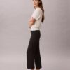 Ponte Cropped Flared Pants