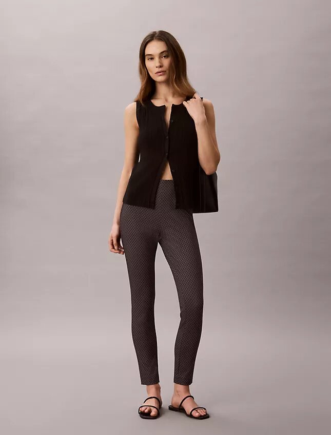 Ponte Print Skinny Fit Pants Ponte Print Skinny Fit Pants