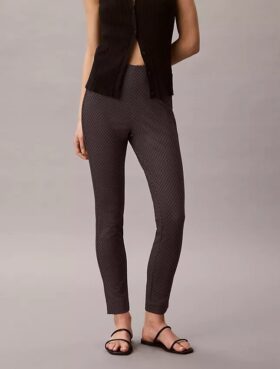 Ponte Print Skinny Fit Pants