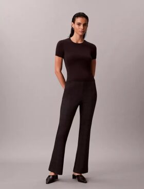 Ponte Slim Flared Pants