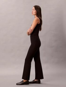 Ponte Slim Flared Pants