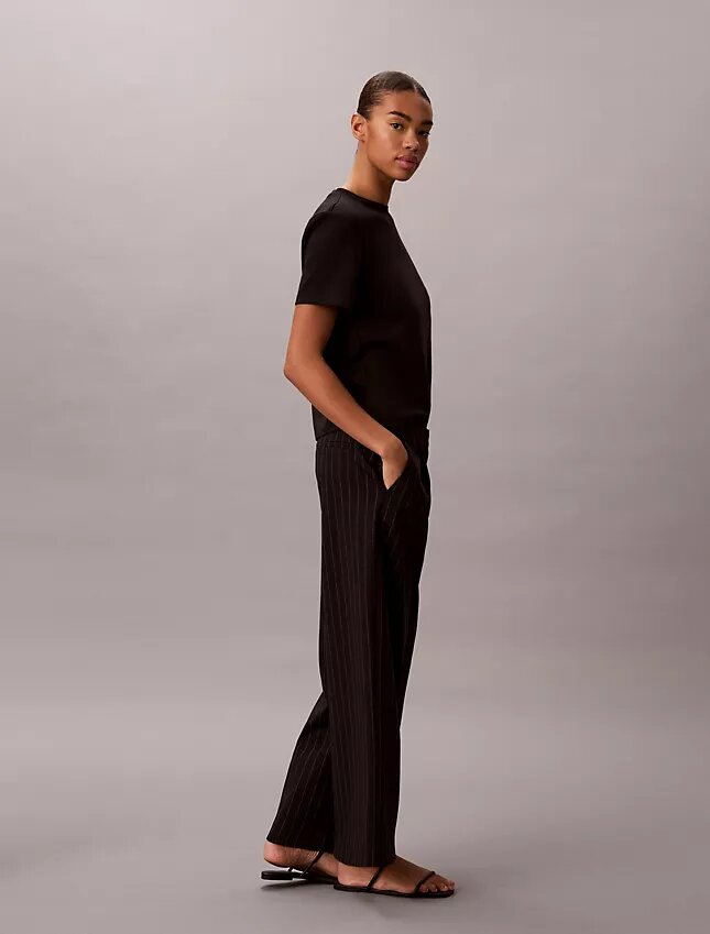 Ponte Stripe Wide Leg Pants Ponte Stripe Wide Leg Pants