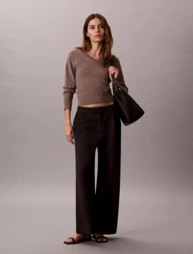 Ponte Wide Leg Pants
