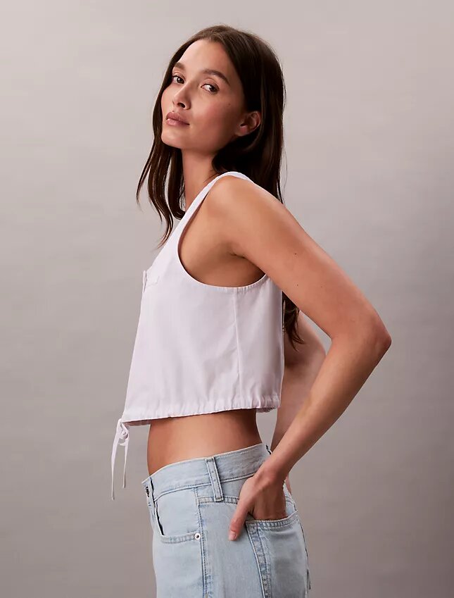 Poplin Button-Down Top Poplin Button-Down Top