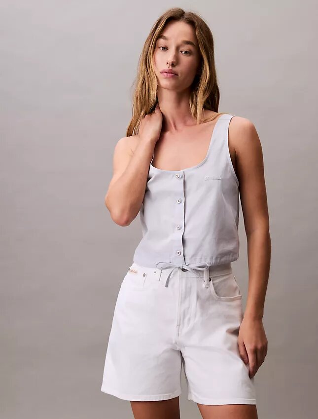 Poplin Button-Down Top Poplin Button-Down Top