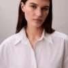 Poplin Cropped Relaxed Button-Down Shirt Poplin Cropped Relaxed Button-Down Shirt