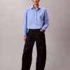 Poplin Cropped Relaxed Button-Down Shirt Poplin Cropped Relaxed Button-Down Shirt