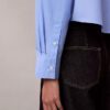 Poplin Cropped Relaxed Button-Down Shirt Poplin Cropped Relaxed Button-Down Shirt