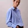 Poplin Cropped Relaxed Button-Down Shirt Poplin Cropped Relaxed Button-Down Shirt