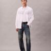 Poplin Logo Graphic Relaxed Button-Down Shirt Poplin Logo Graphic Relaxed Button-Down Shirt