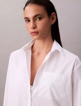 Poplin Relaxed Button-Down Shirt