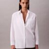 Poplin Relaxed Button-Down Shirt Poplin Relaxed Button-Down Shirt
