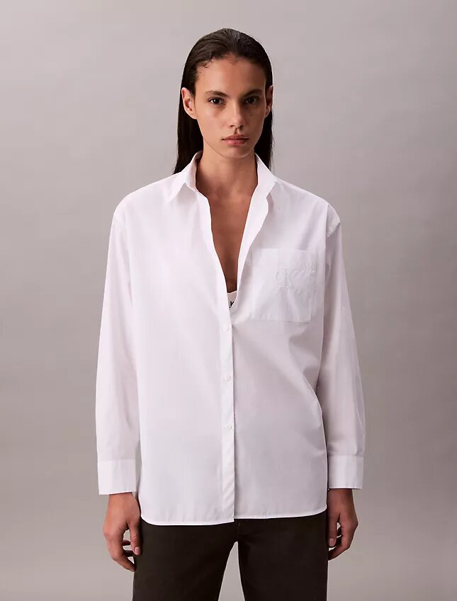 Poplin Relaxed Button-Down Shirt Poplin Relaxed Button-Down Shirt