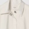 Poplin Woven Cropped Button-Down Shirt Poplin Woven Cropped Button-Down Shirt