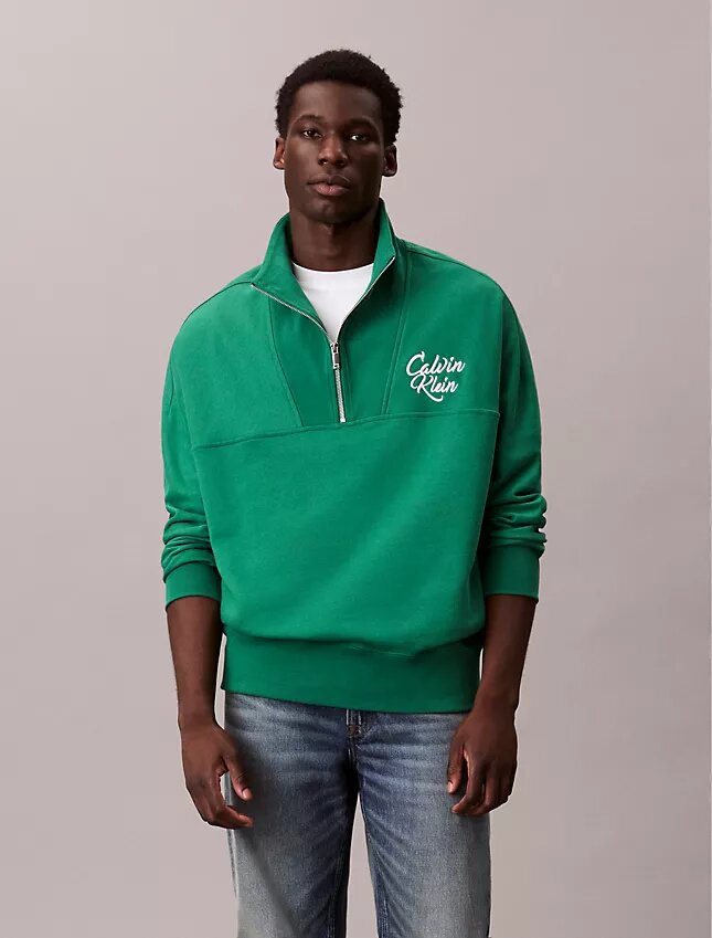 Premium Fleece Relaxed Quarter Zip Sweatshirt Premium Fleece Relaxed Quarter Zip Sweatshirt