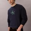Premium Terry Monogram Logo Relaxed Sweatshirt Premium Terry Monogram Logo Relaxed Sweatshirt