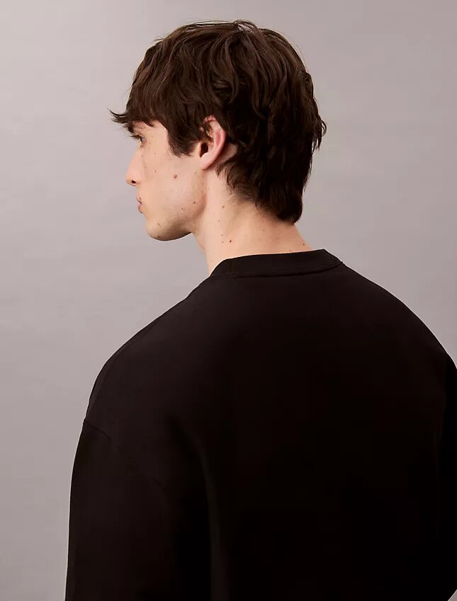 Premium Terry Monogram Logo Relaxed Sweatshirt Premium Terry Monogram Logo Relaxed Sweatshirt
