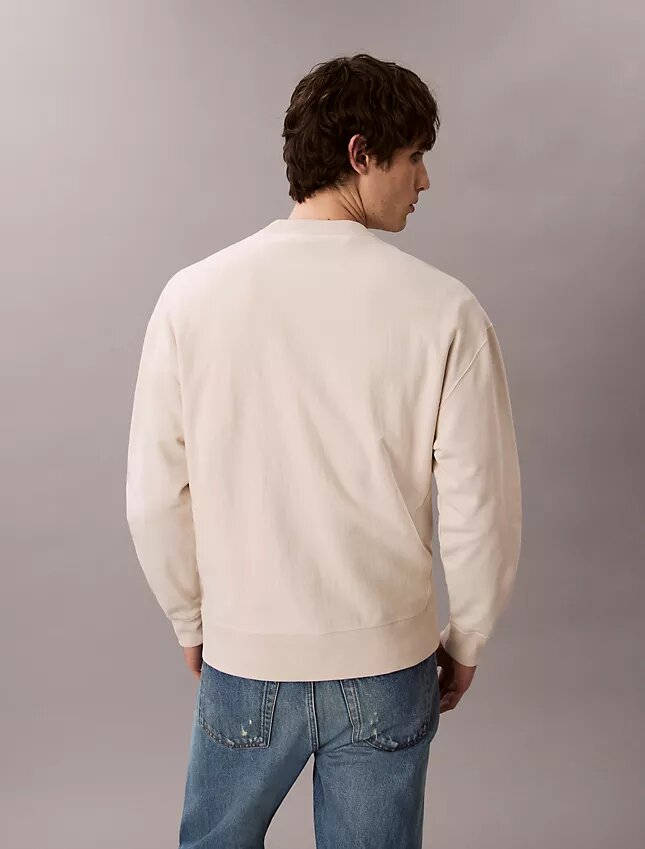 Premium Terry Monogram Logo Relaxed Sweatshirt Premium Terry Monogram Logo Relaxed Sweatshirt
