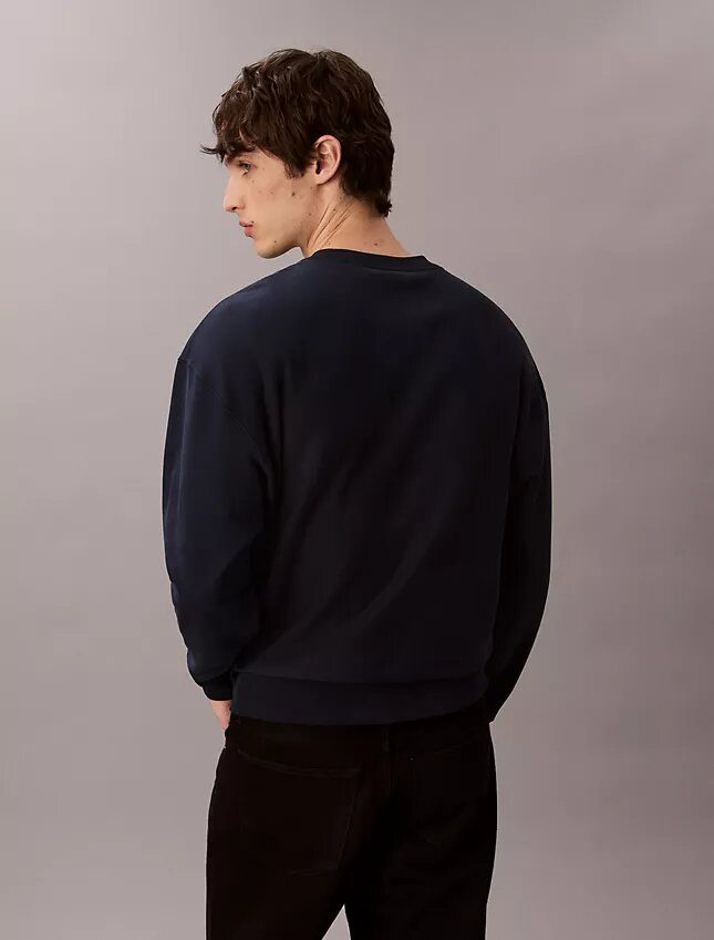 Premium Terry Monogram Logo Relaxed Sweatshirt Premium Terry Monogram Logo Relaxed Sweatshirt